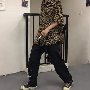 Retro Majica Trendy Retro Živali Leopard Vzorec Majica Hitro Sušenje Nekaj Majica