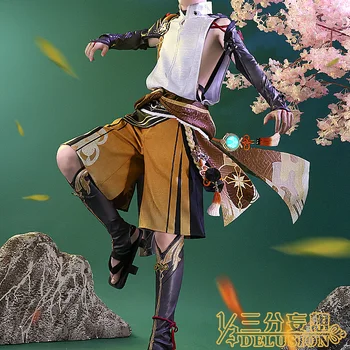 Shikanoin Heizou Cosplay Kostum Genshin Vpliv Cosplay Anime Moški Kostumi za Človeka 2022 Vlogo Igrajo Oblačila Velikosti S-XL Nov Slog