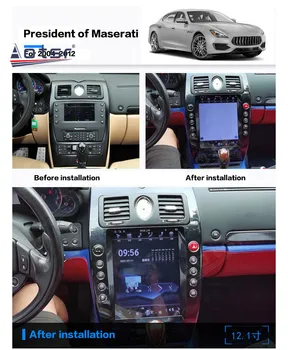Tesla Slog Android Avto Radio, DVD Predvajalnik Za Maserati Quattroporte 2004-2012 GPS Navig Avtomobilski Stereo sistem Autoradio Vodja Enote