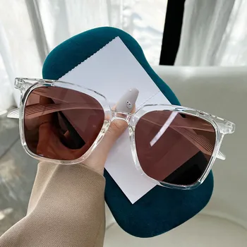 TR90 Gradient sončna Očala Ženske Ins Priljubljena Kvadratnih sončna Očala Moških Velik Pregleden Okvir Očal Odtenki UV400 Ogledalo