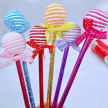 Ustvarjalne Kemični Svinčnik Tiskovine 1pcs Lollipop Obliko 25 cm Dolgo Kemični Svinčnik, Šolske Potrebščine Pisarniško Pisalne Peresa Kawaii