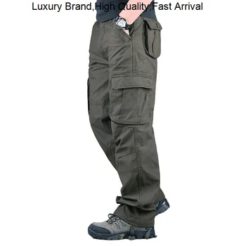 Vojaške Pomlad Opreme Taktično Tovora Vintage Oblačila, Hlače Priložnostne Bombaža Moške Prevelik Pantalon Hlače Homme