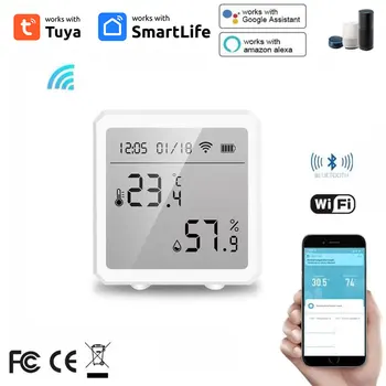 WIFI Temperature In Vlažnosti Tipalo Sobne Tuya Smart Termometer, Higrometer Z LCD Zaslonom Podporo Alexa Google Pomočnik