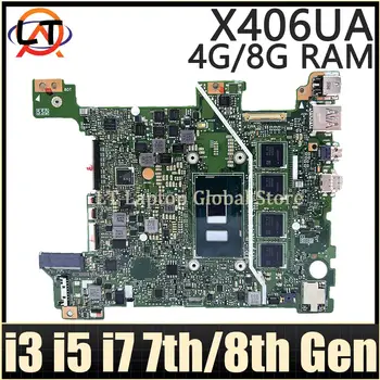 X406UA Mainboard Za ASUS X406U S406UA K406UA V406UA X406UAR Y406UA X406UAS Prenosni računalnik z Matično ploščo I3 I5, I7 8./7, PROCESOR, 4GB/8GB-RAM