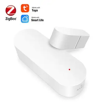 ZigBee Smart Life Vrata Senzorski Magnetni Senzor Alarm Detektor Neodvisni Magnetni Senzor Za Delo Z Alexa Google Pomočnik