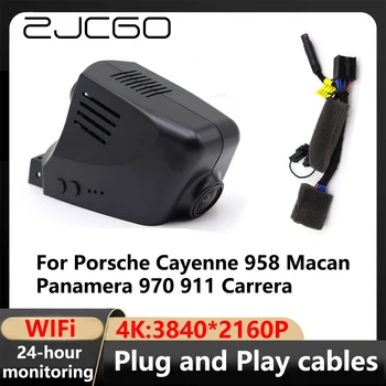 ZJCGO 4K Wifi 24H 3840*2160 Avto DVR Dash Cam Fotoaparat, Video Snemalnik za Porsche Cayenne 958 Macan Panamera 970 911 Carrera