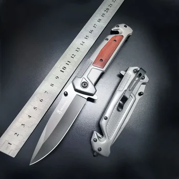 Zunanja Visoko-Trdoto Folding Nož Žepni Prenosni Preživetje Kampiranje Preživetje Jekla, Moške Vojaško Taktično Nož