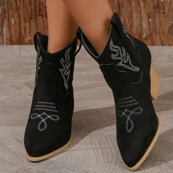 Čevlji za Ženske, Nove Vroče Prodaje Ženske Čevlje Močen Modni Škornji Ženske Škornji Cowgirl Čevlji Zapatos Par Mujeres Platformo