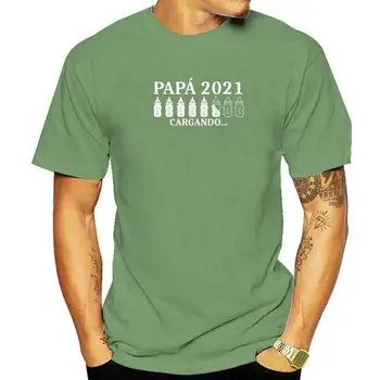 Španija Nova Oče Papa Nakladanje 2021 Smešno Prihodnosti Oče Noseča T-shirt Modi Nove Bombaža, Kratek Rokav T Srajce O-Vratu Harajuku